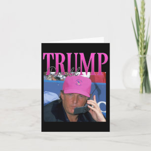 Tarjeta Funny Donald Trump me extrañó aún Y 2k Vintage Tru