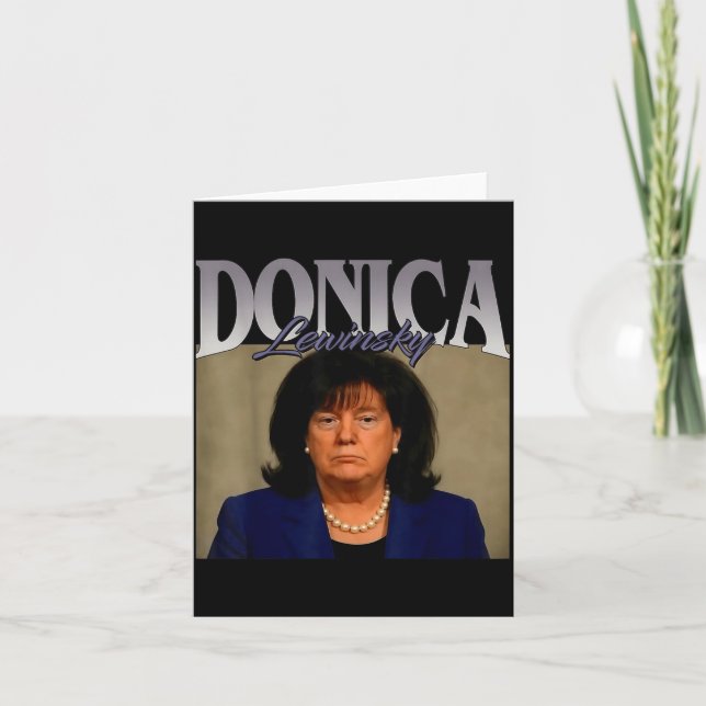 Tarjeta Funny Donica Lewinsky Meme Shirt Big Beautiful Bil (Anverso)