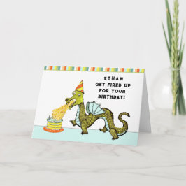 Tarjeta Funny Dragon Birthday
