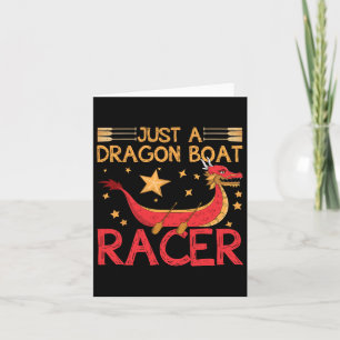 Tarjeta Funny Dragon Boat Racer Mermaid Entrenamiento Chic