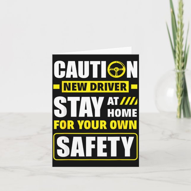 Tarjeta Funny Driver's License New Driver  (Anverso)