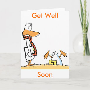 Tarjeta Funny Duck Personalizado se pone bien pronto