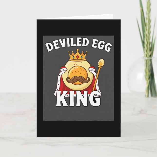 Tarjeta Funny Egg Pun Easter Brunch Thanksgiving Deviled E (Anverso)