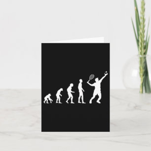 Tarjeta Funny el transbordador de evolución de Badminton