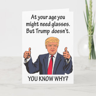 Tarjeta Funny Elección de Trump 2020 Feliz cumpleaños