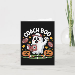 Tarjeta Funny Entrenador De Fútbol Halloween Diseño Para S