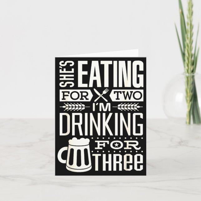 Tarjeta Funny Expecting Dad Shirt For Pregnancy New Dad Fa (Anverso)