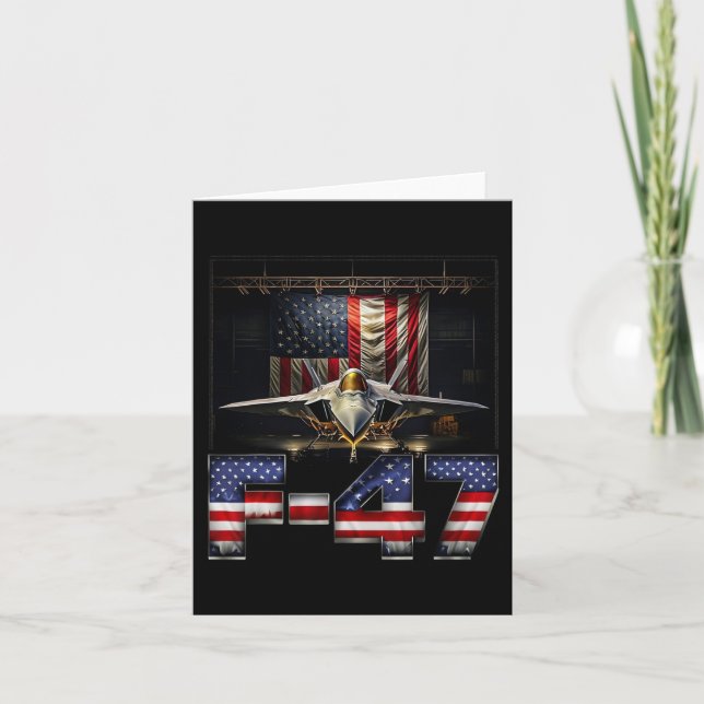 Tarjeta Funny F47 Fighter Jet Trump (Anverso)