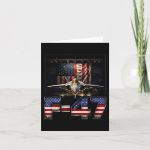 Tarjeta Funny F47 Fighter Jet Trump