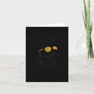 Tarjeta Funny F-caw-f Crow
