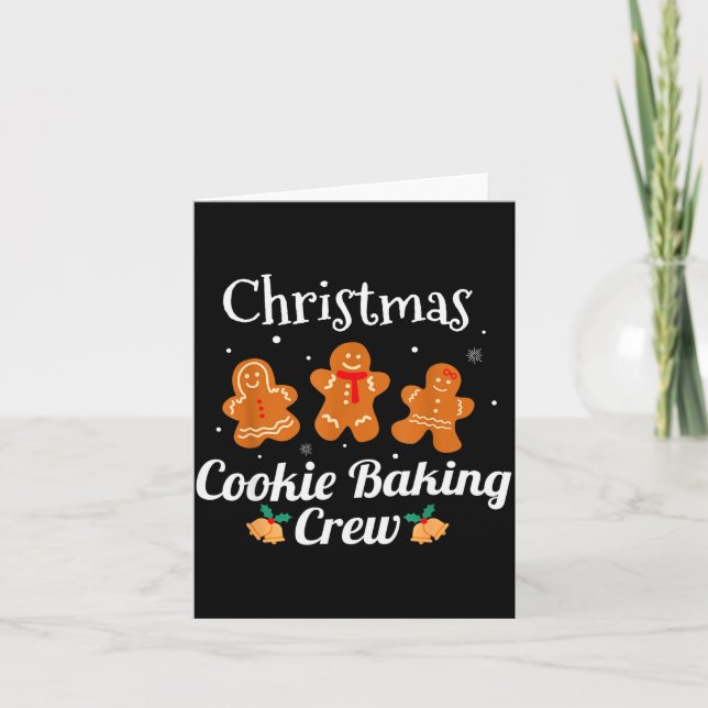 Tarjeta Funny Family Matching Christmas Tee Cookie Baking  (Anverso)