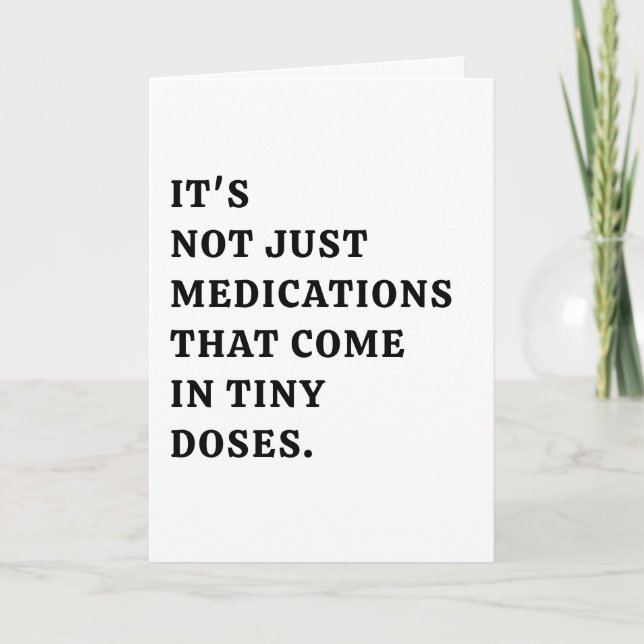 Tarjeta ¡Funny Farmacéutica, padre por venir! (Anverso)