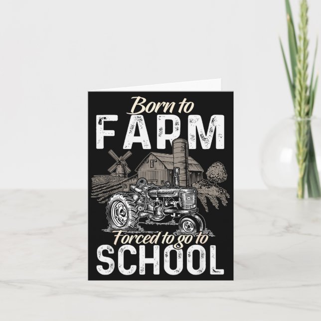 Tarjeta Funny Farmer Shirt Men Tractor Boys Tractor Lover  (Anverso)