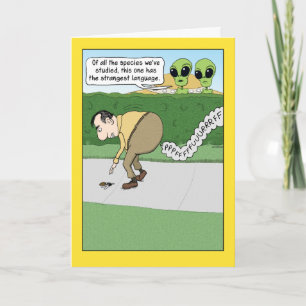 Tarjeta Funny Fart Language Card Birday Card