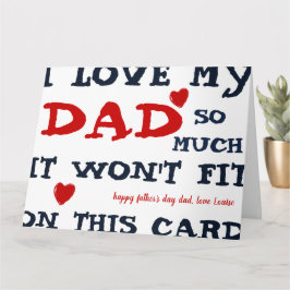 Tarjeta Funny Fathers Day Card