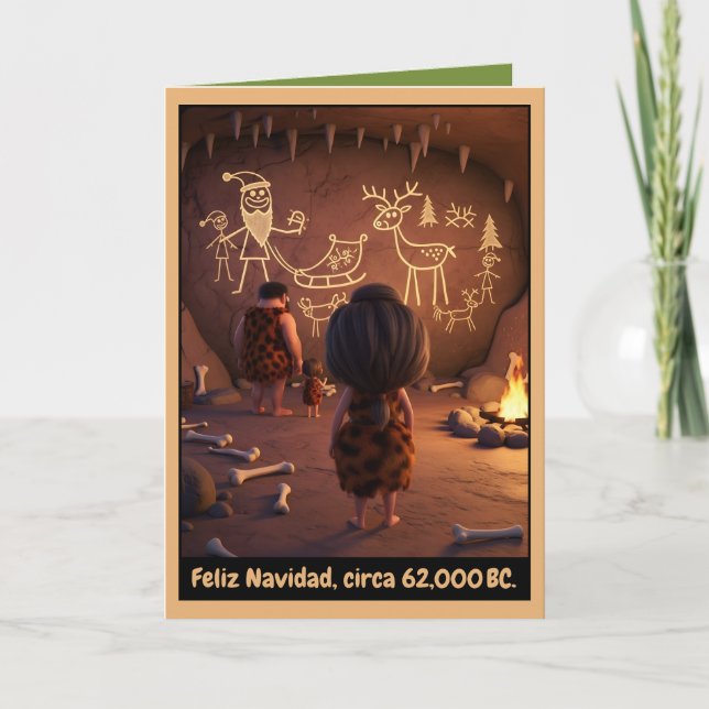 Tarjeta Funny Feliz Navidad Christmas cards (Anverso)