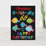 Tarjeta Funny Fish 60th Birthday<br><div class="desc">¡Alguien está teniendo un cumpleaños? Y solo porque tengas 60 años no significa que tengas aburridas tarjetas de cumpleaños. Esta carta de pescado brillante es una manera fabulosa de desearles feliz cumpleaños. Personaliza con tu propio nombre,  edad y mensaje dentro.</div>