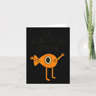 Tarjeta Funny Fish Le Poisson Steve Para Niños Mujeres