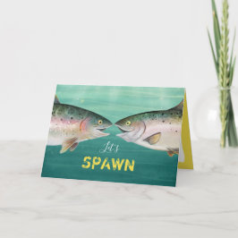 Tarjeta Funny Fish Monogram El día de San Valentín