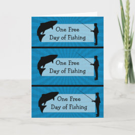 Tarjeta Funny Fishing Humpons Birday Card