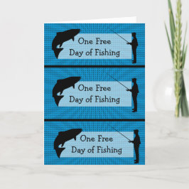 Tarjeta Funny Fishing Humpons Birday Card
