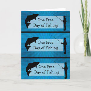 Tarjeta Funny Fishing Humpons Birday Card