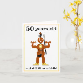 Tarjeta Funny fit como un violín