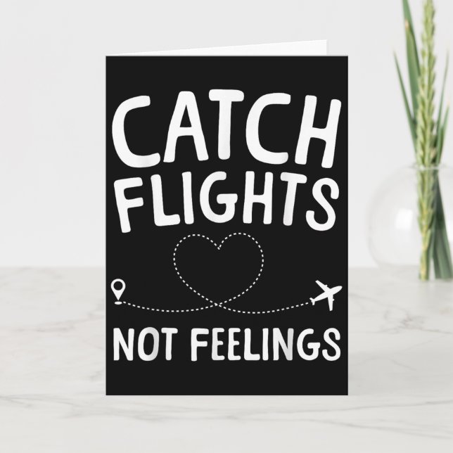 Tarjeta Funny Flight Attendant Art For Men Women Flight At (Anverso)