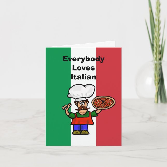 Tarjeta Funny Flirty Love Italian Card (Anverso)