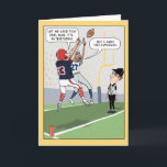 Tarjeta Funny Football Birthday Card<br><div class="desc">Aquí hay una graciosa tarjeta de cumpleaños que presenta a un par de jugadores de fútbol que están luchando por la pelota y discutiendo el regalo de cumpleaños apropiado. ¡Del creador del popular webcómic Captain Scratchy! Gracias por elegir este diseño original de © Chuck Ingwersen y apoyarme — ¡un artista...</div>