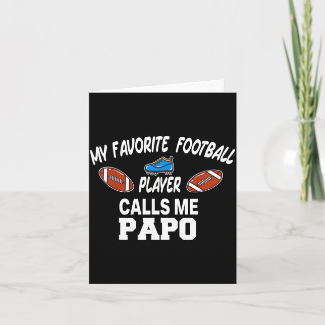 Tarjeta Funny Football Dad Pride Pa Fan Srts Family  (Anverso)