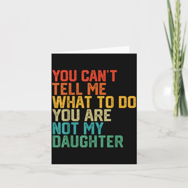 Tarjeta Funny For Father Dad From Daughter Father's Day Da (Anverso)
