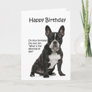 Tarjeta Funny Frenchie Birthday Card