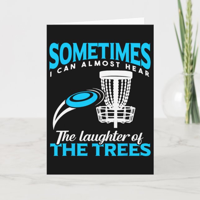 Tarjeta Funny Frisbee Golf Disc Golf Player Men  (Anverso)