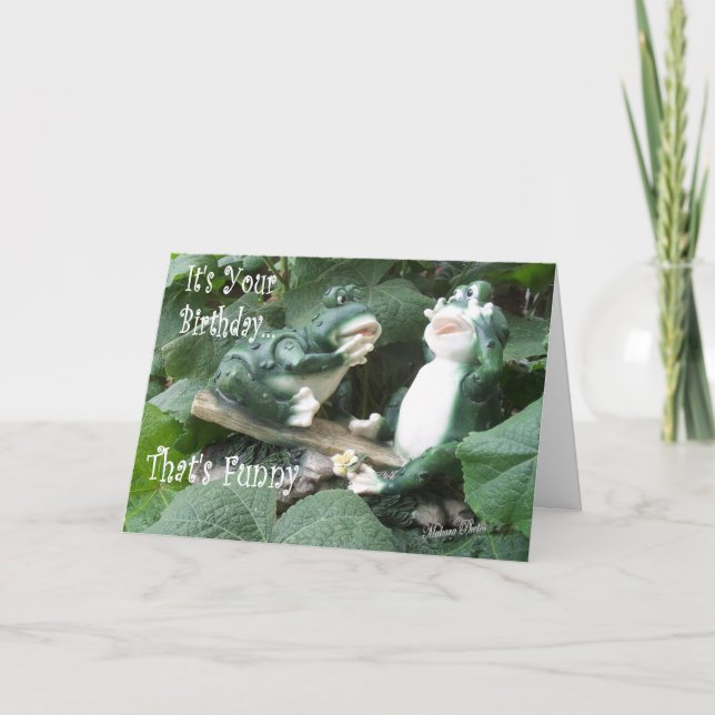Tarjeta Funny Frog Bday card (Anverso)