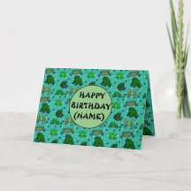 Funny Frog Personalizado Personalizado Cumpleaños