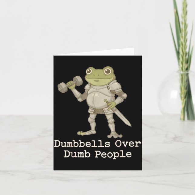 Tarjeta Funny Frog Pregnancy Announcement Medieval Pregnan (Anverso)