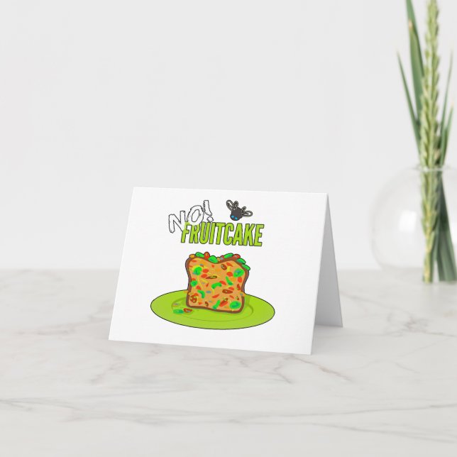 Tarjeta Funny Fruitcake Card (Anverso)