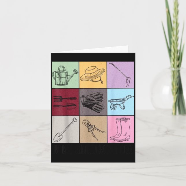 Tarjeta Funny Gardening Lover S Plant Lover , Men's G Clic (Anverso)