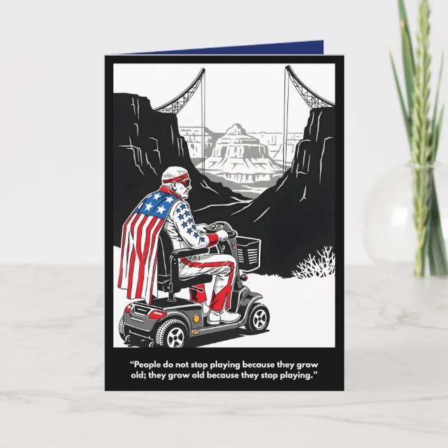 Tarjeta Funny getting older Birthday Card (Anverso)