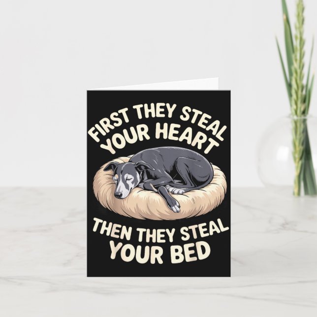 Tarjeta Funny Ghound Art For Men Women Kids Puppy Ghound L (Anverso)