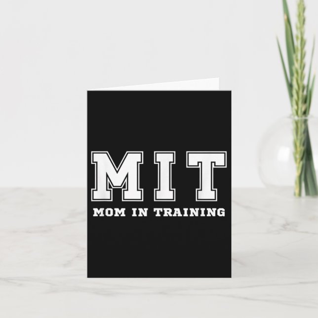 Tarjeta Funny Gift For New Mom In Training Expecting Pregn (Anverso)