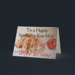 Tarjeta Funny Ginger Cat Knitt Knit Wool Birthday Card<br><div class="desc">Graciosa tarjeta de cumpleaños de lana de punto de ginger. ¡Para todos los amantes del gato y del punto! Esta tarjeta de cumpleaños fue diseñada con una acuarela que pinté de un lindo gato jengibre jugando con una bola de lana. Asegúrate de poner una sonrisa en tu cara.</div>