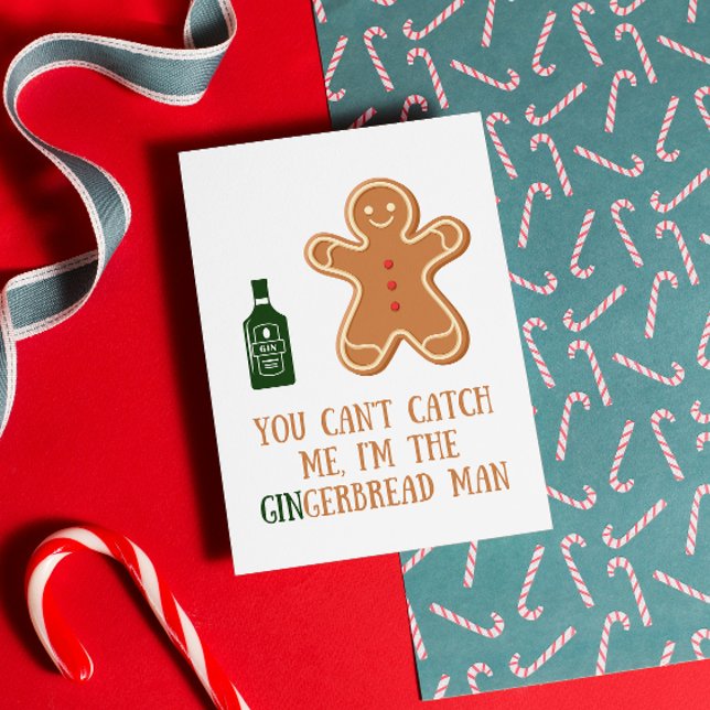 Tarjeta Funny Gingerbread Man Navidades (Subido por el creador)