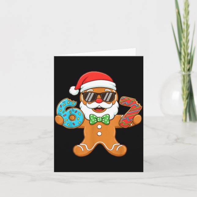 Tarjeta Funny Gingerbread Six Seven 67 Christmas Ice Cream (Anverso)