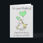 Tarjeta Funny Giraffe Animal Birday<br><div class="desc">Este diseño se creó a través del arte digital. Puede ser personalizado en el área de proporcionar o personalizar eligiendo la opción de pulsar para personalizar y cambiando el nombre, las iniciales o las palabras. También puede cambiar el color y estilo del texto o eliminar el texto para un diseño...</div>