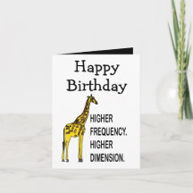 Funny Giraffe Pun Feliz Cumpleaños