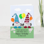 Tarjeta Funny Gnome Birthday Card<br><div class="desc">Graciosa tarjeta de cumpleaños gnome que es personalizable con tu mensaje personalizado.</div>