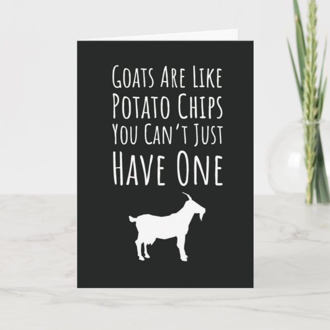 Tarjeta Funny Goat Cards Farm Animal Farmhouse Humor (Anverso)
