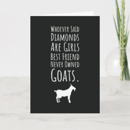 Tarjeta Funny Goat Cards For Girls For Her Friendship